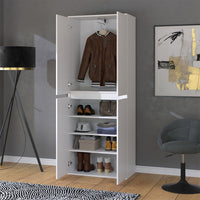 Vicco Armadio Bianco 74 x 191.5 cm con 4 porte