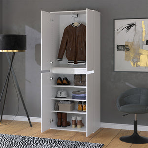 Vicco Armadio Bianco 74 x 191.5 cm con 4 porte