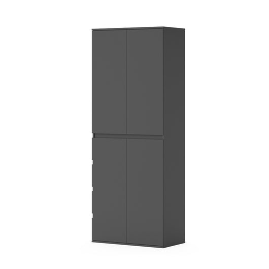 Vicco Armadio multifunzione Antracite 74 x 191.5 cm con 4 porte