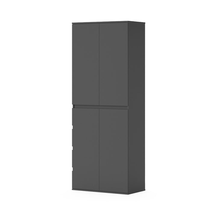 Vicco Armadio multifunzione Antracite 74 x 191.5 cm con 4 porte