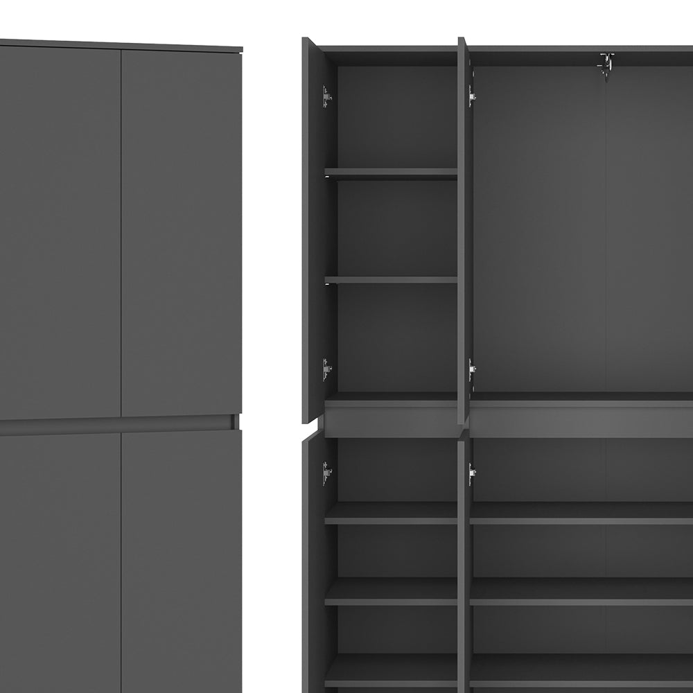 Vicco Armadio multifunzione Antracite 111 x 191.5 cm con 6 porte