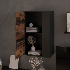 Vicco Scaffale a muro Nero/antico 50.1 x 78.4 cm con 2 scomparti