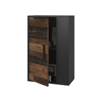 Vicco Scaffale a muro Nero/antico 50.1 x 78.4 cm con 2 scomparti