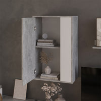 Vicco Scaffale a muro Cemento/Bianco 50.1 x 78.4 cm con 2 scomparti