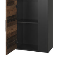 Vicco Scaffale a muro Nero/antico 50.1 x 78.4 cm con 2 scomparti