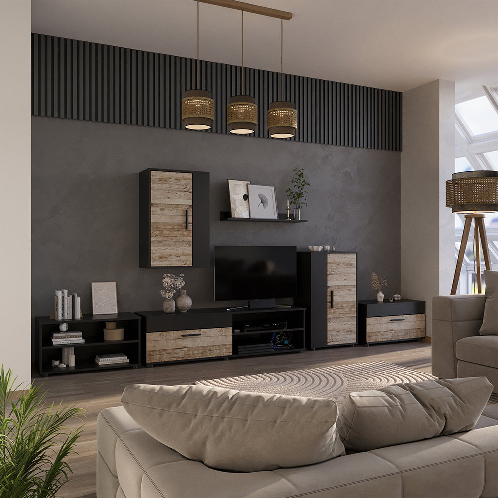 Vicco Parete attrezzata soggiorno Beige Set di 4