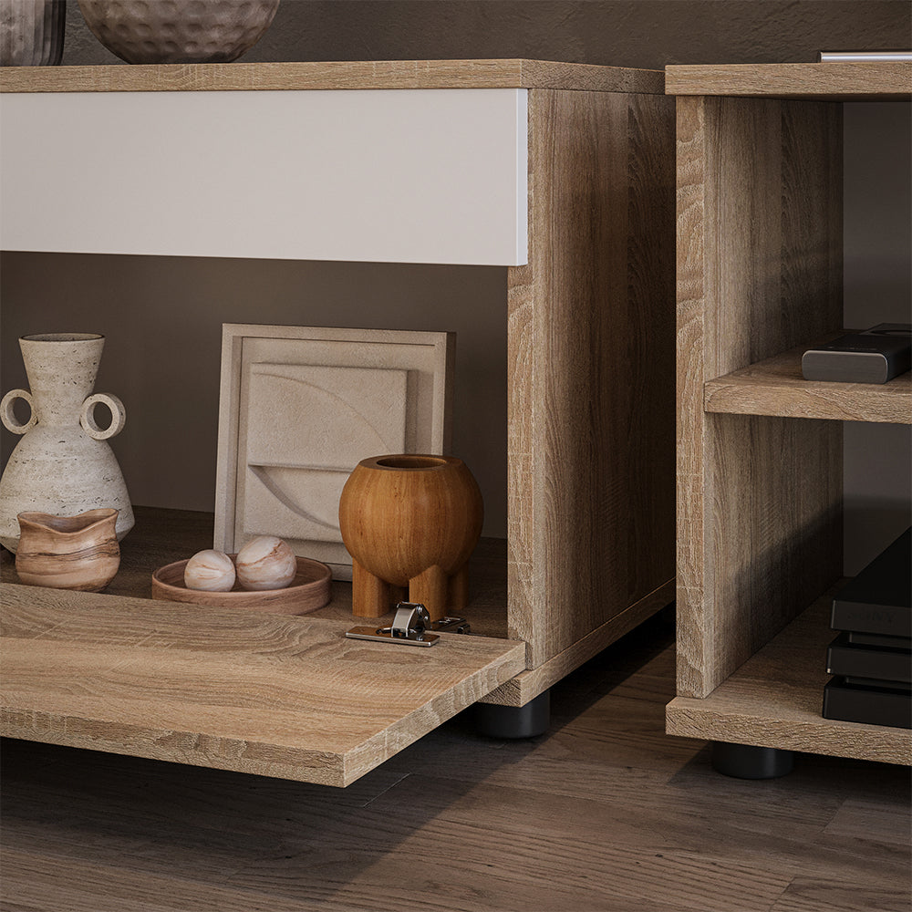 Vicco Parete attrezzata Sonoma/Bianco 2 parti