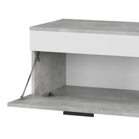 Vicco Parete attrezzata Cemento/Bianco 2 parti