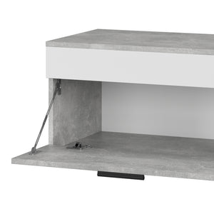 Vicco Parete attrezzata Cemento/Bianco 2 parti