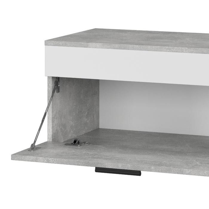 Vicco Parete attrezzata Cemento/Bianco 2 parti