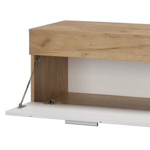 Vicco Parete attrezzata Quercia dorata/bianco 2 parti