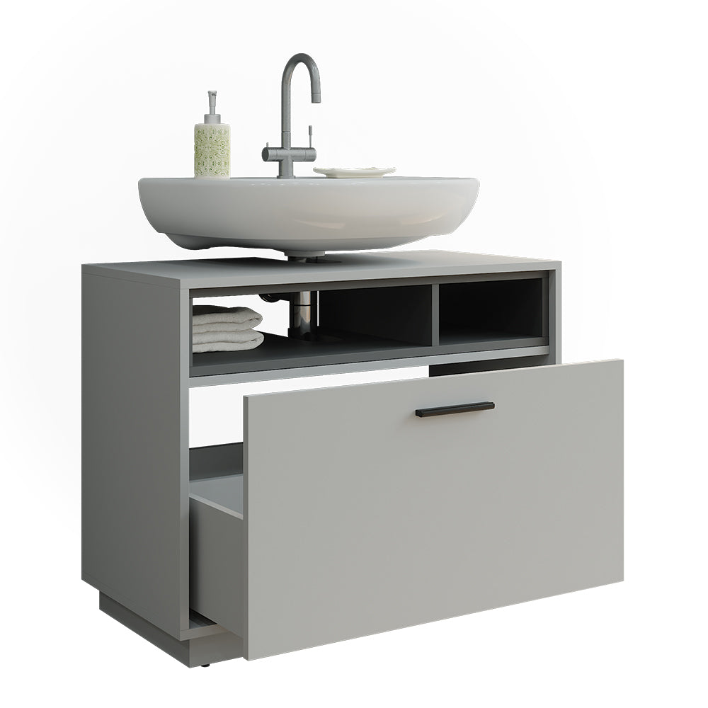 Vicco Mobiletto Grigio/antracite 80 x 64 cm con cassetto