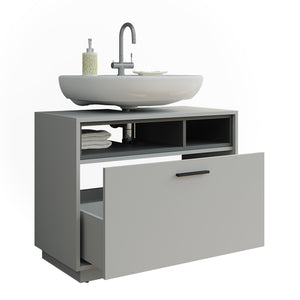 Vicco Mobiletto Grigio/antracite 80 x 64 cm con cassetto