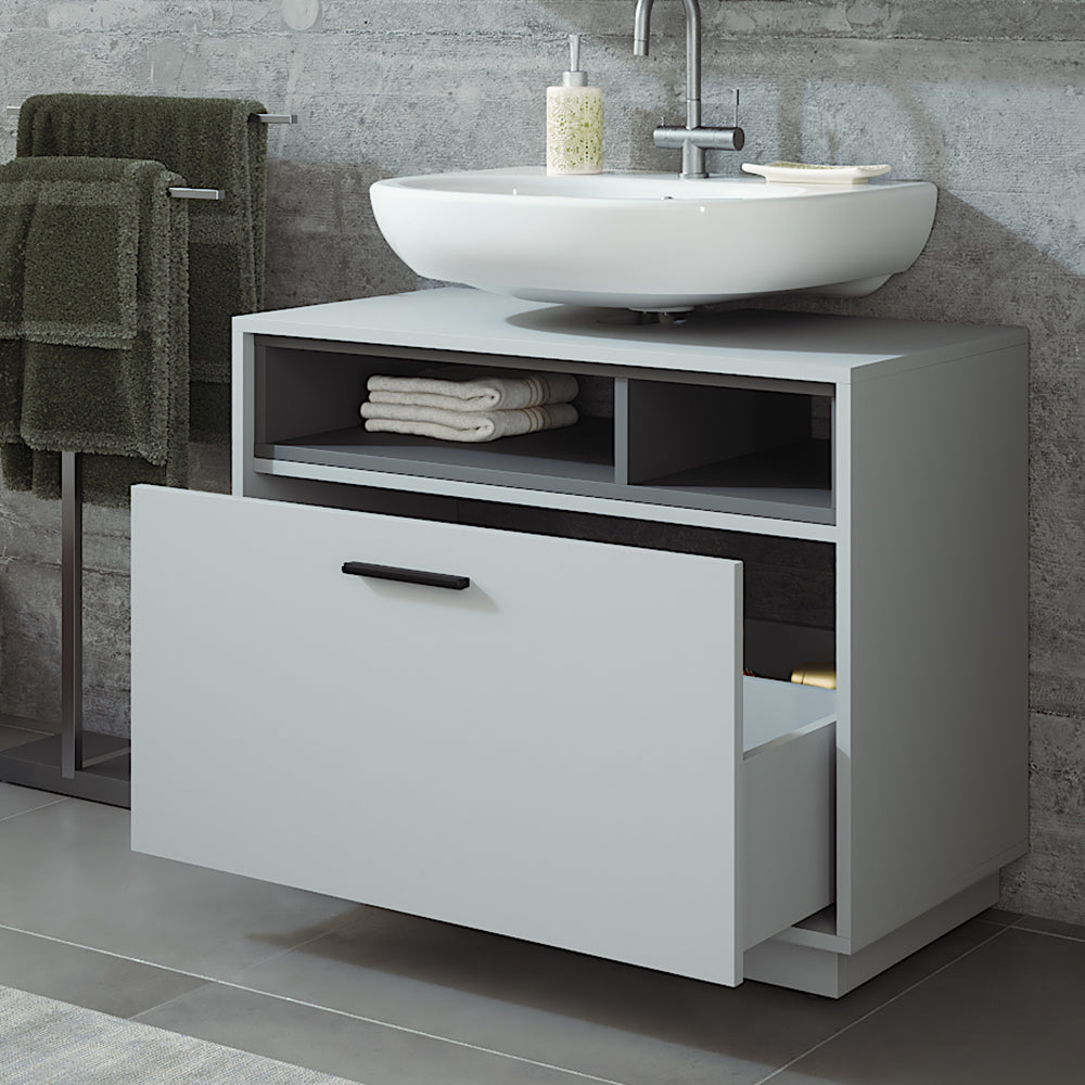 Vicco Mobiletto Grigio/antracite 80 x 64 cm con cassetto