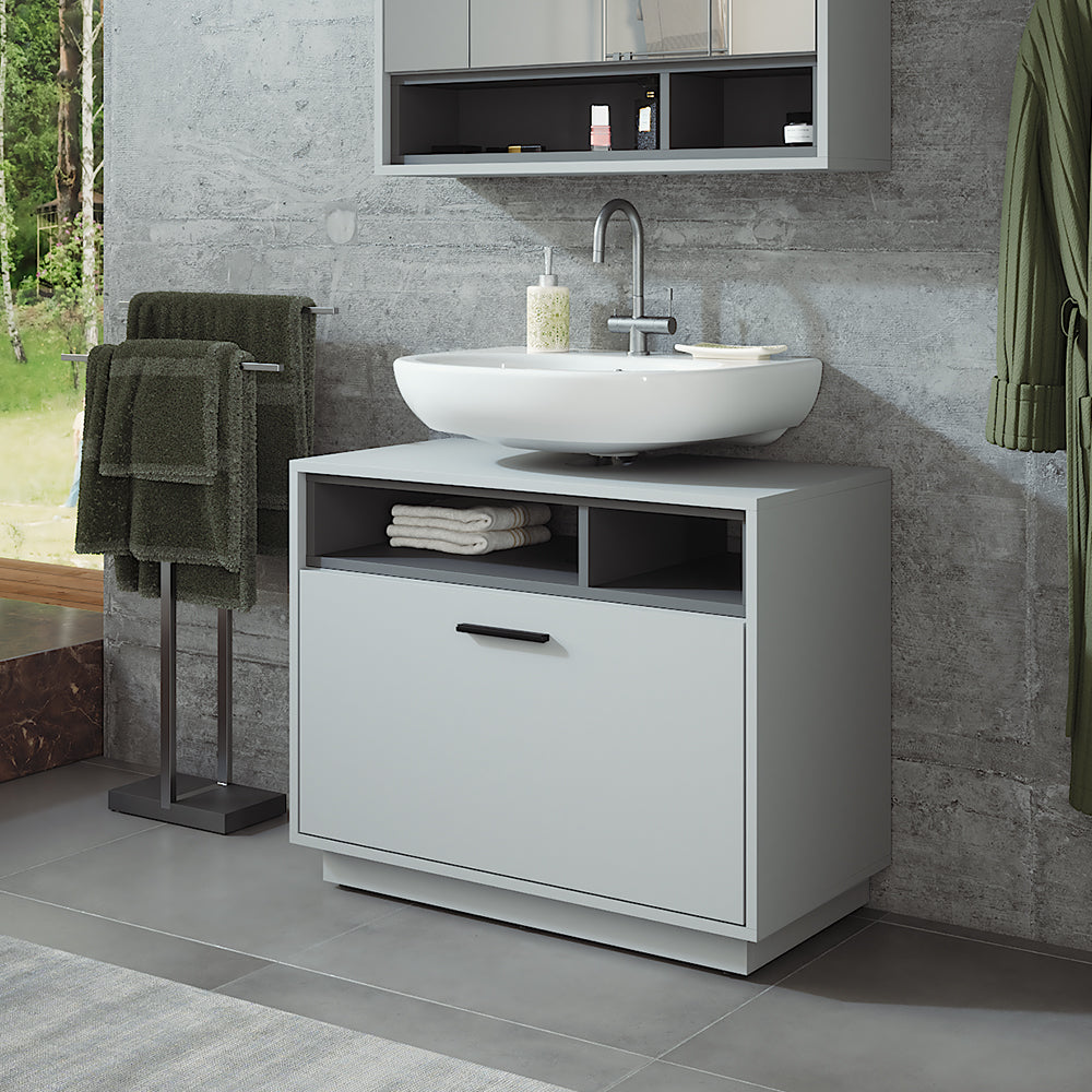 Vicco Mobiletto Grigio/antracite 80 x 64 cm con cassetto