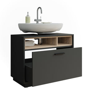 Vicco Mobiletto Antracite/Sonoma 80 x 64 cm con cassetto