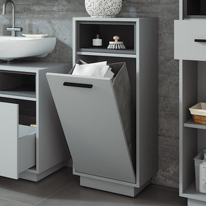 Vicco Mobiletto da bagno Grigio/antracite 38 x 93 cm con tasca interna rimovibile