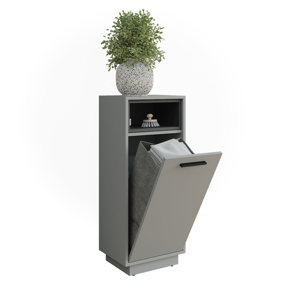 Vicco Mobiletto da bagno Grigio/antracite 38 x 93 cm con tasca interna rimovibile