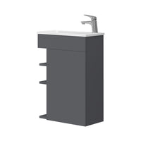 Vicco Set mobili bagno Antracite 2 parti, con lavabo