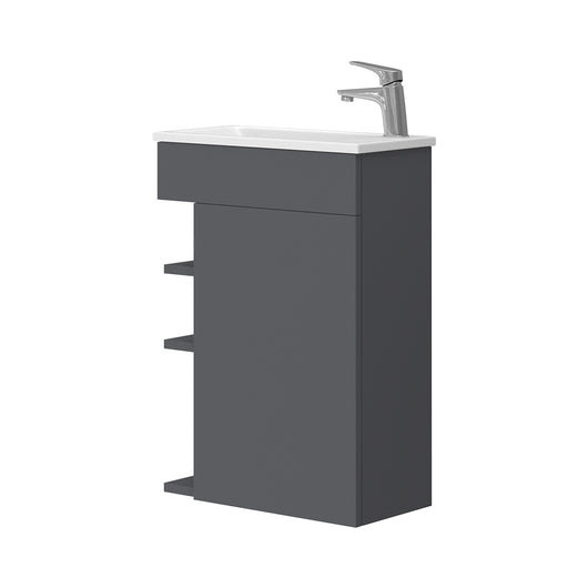 Vicco Set mobili bagno Antracite 2 parti, con lavabo