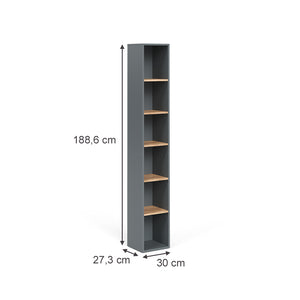 Vicco Mobile alto Antracite/quercia dorata 30 x 188.6 cm