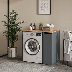 Vicco Mobile lavatrice Antracite/quercia dorata 93.6 x 88.2 cm Base della lavatrice