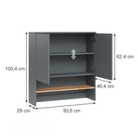 Vicco Mobile lavatrice Antracite/quercia dorata 93.6 x 100.4 cm