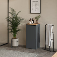 Vicco Mobiletto da bagno Antracite/quercia dorata 40.2 x 88.2 cm con cesto portabiancheria