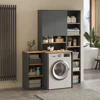 Vicco Mobiletto midi Antracite/quercia dorata 40.2 x 88.2 cm