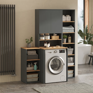 Vicco Mobiletto midi Antracite/quercia dorata 40.2 x 88.2 cm