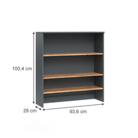 Vicco Mobile da bagno Antracite/quercia dorata 93.6 x 100.4 cm con ripiani aperti