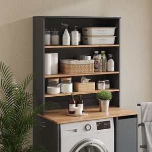 Vicco Mobile da bagno Antracite/quercia dorata 93.6 x 100.4 cm con ripiani aperti