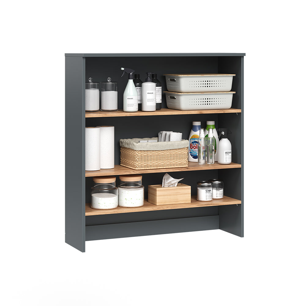 Vicco Mobile da bagno Antracite/quercia dorata 93.6 x 100.4 cm con ripiani aperti