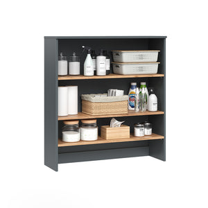 Vicco Mobile da bagno Antracite/quercia dorata 93.6 x 100.4 cm con ripiani aperti