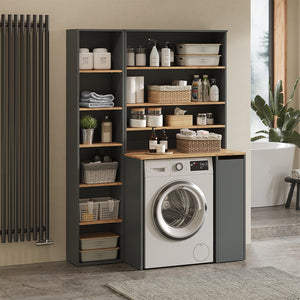 Vicco Mobile da bagno Antracite/quercia dorata 93.6 x 100.4 cm con ripiani aperti