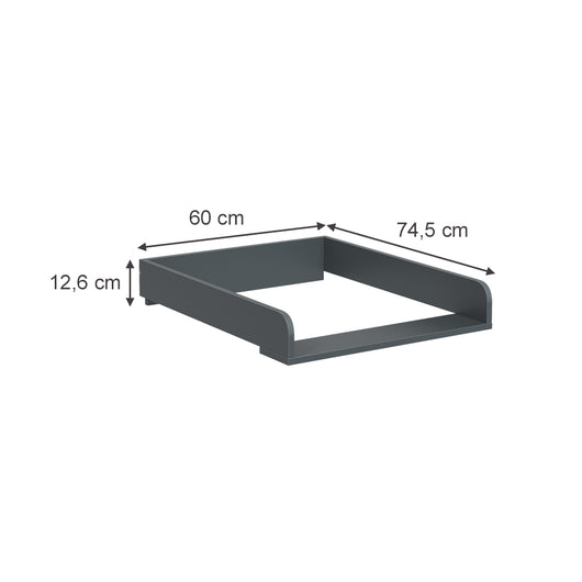 Vicco Piano fasciatoio Antracite 60 x 74.5 cm