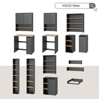Vicco Piano fasciatoio Antracite 60 x 74.5 cm