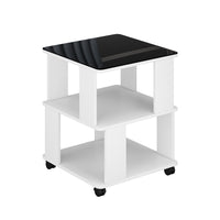 Vicco Tavolino Bianco/nero 50 x 50 cm