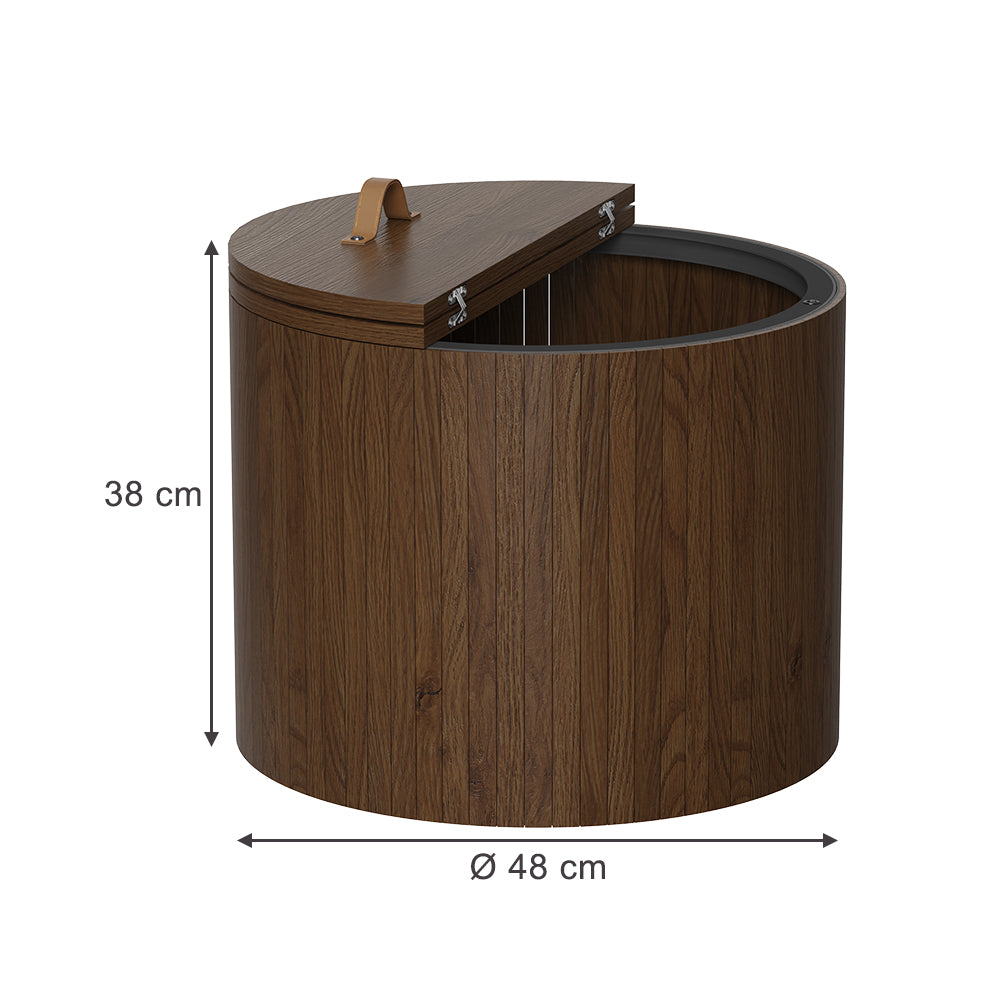 Vicco Tavolino Noce 48 x 48 cm