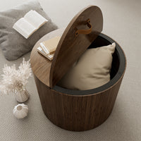 Vicco Set di tavolini Noce 48 x 48 cm 2 parti