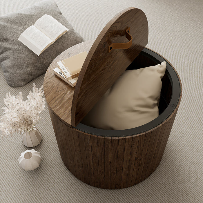 Vicco Set di tavolini Noce 48 x 48 cm 2 parti