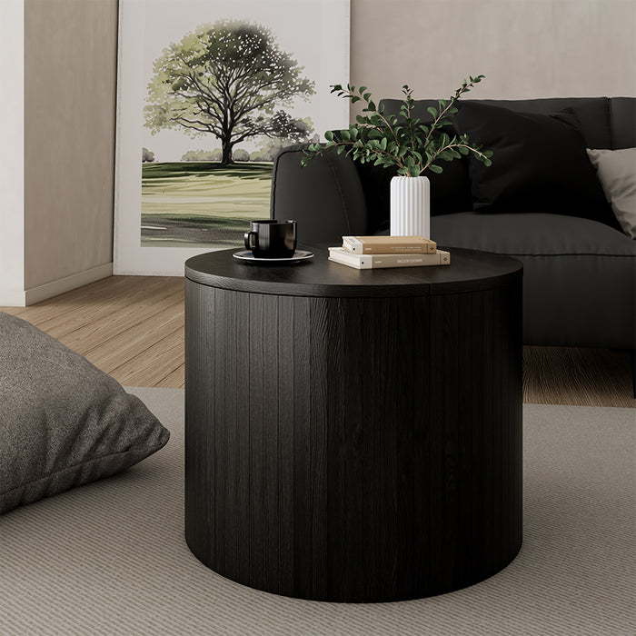 Vicco Tavolino Nero/quercia 48 x 48 cm