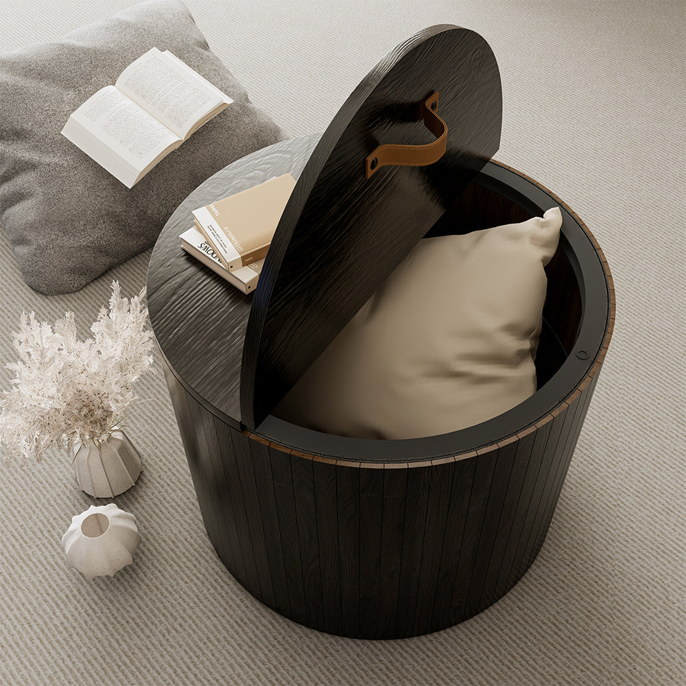 Vicco Set di tavolini Quercia/nero 48 x 48 cm 2 parti