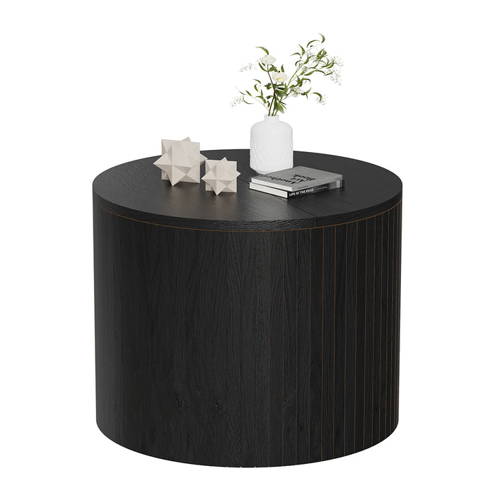 Vicco Tavolino Nero/quercia 48 x 48 cm