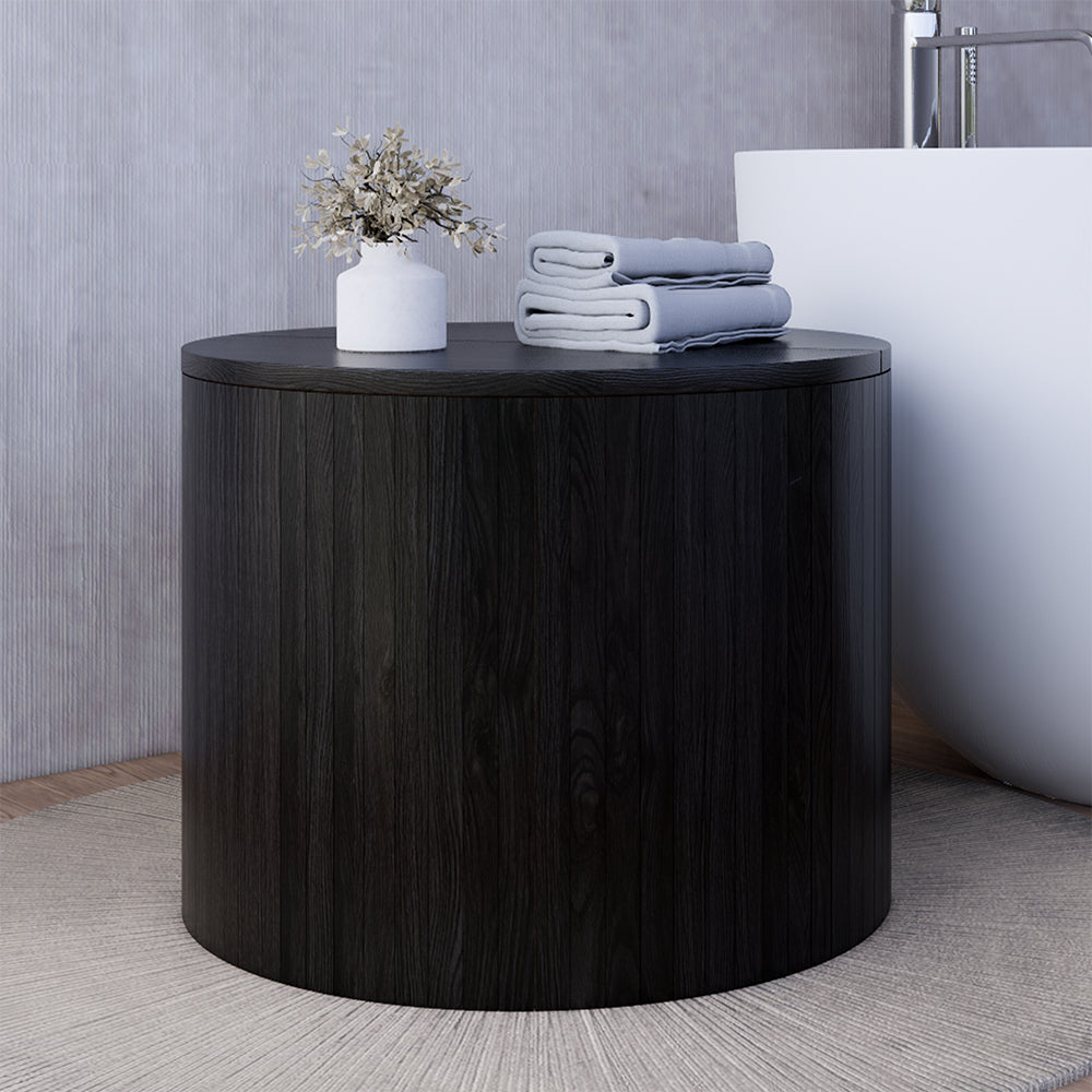 Vicco Tavolino Nero/quercia 48 x 48 cm