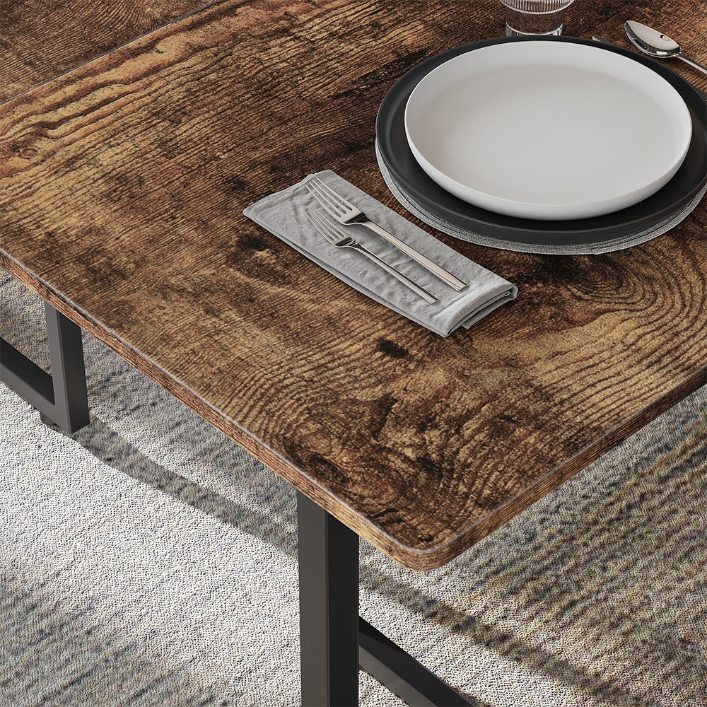 Vicco Tavolo da pranzo Rovere rustico/nero 140 x 80 cm