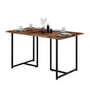 Vicco Tavolo da pranzo Rovere rustico/nero 140 x 80 cm