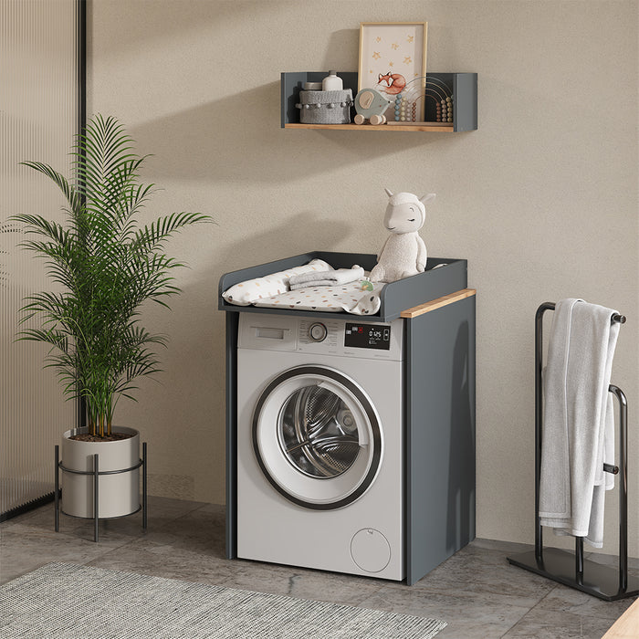 Vicco Mobile lavatrice Antracite/quercia dorata 68 x 88.2 cm 2 parti con fasciatoio