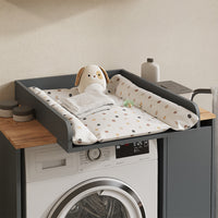 Vicco Mobile lavatrice Antracite/quercia dorata 93.6 x 88.2 cm 2 parti con fasciatoio