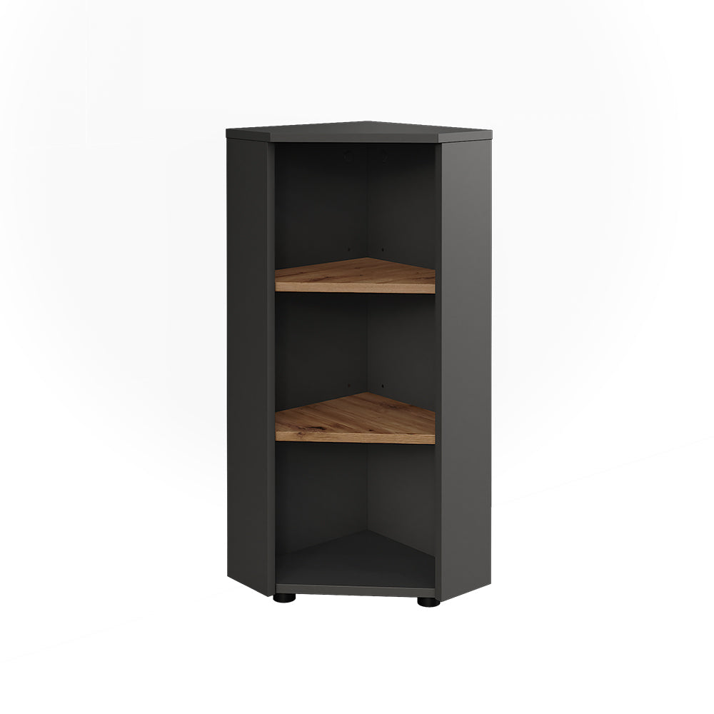 Vicco Mobiletto angolare Antracite/Artisan 33 x 81 cm 3 vani portaoggetti